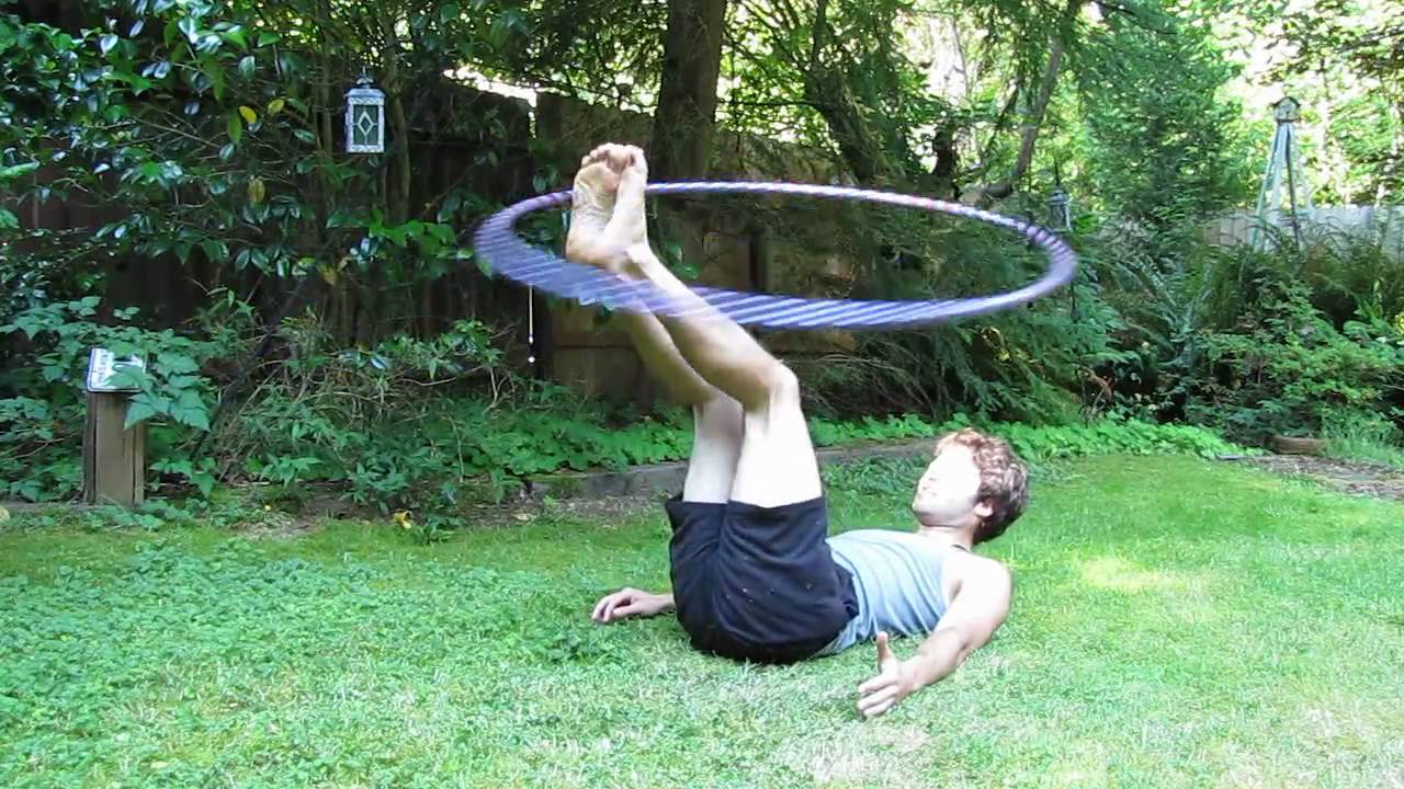 Hula Hoop Tricks "Foot Hooping" How to Hula Hoop